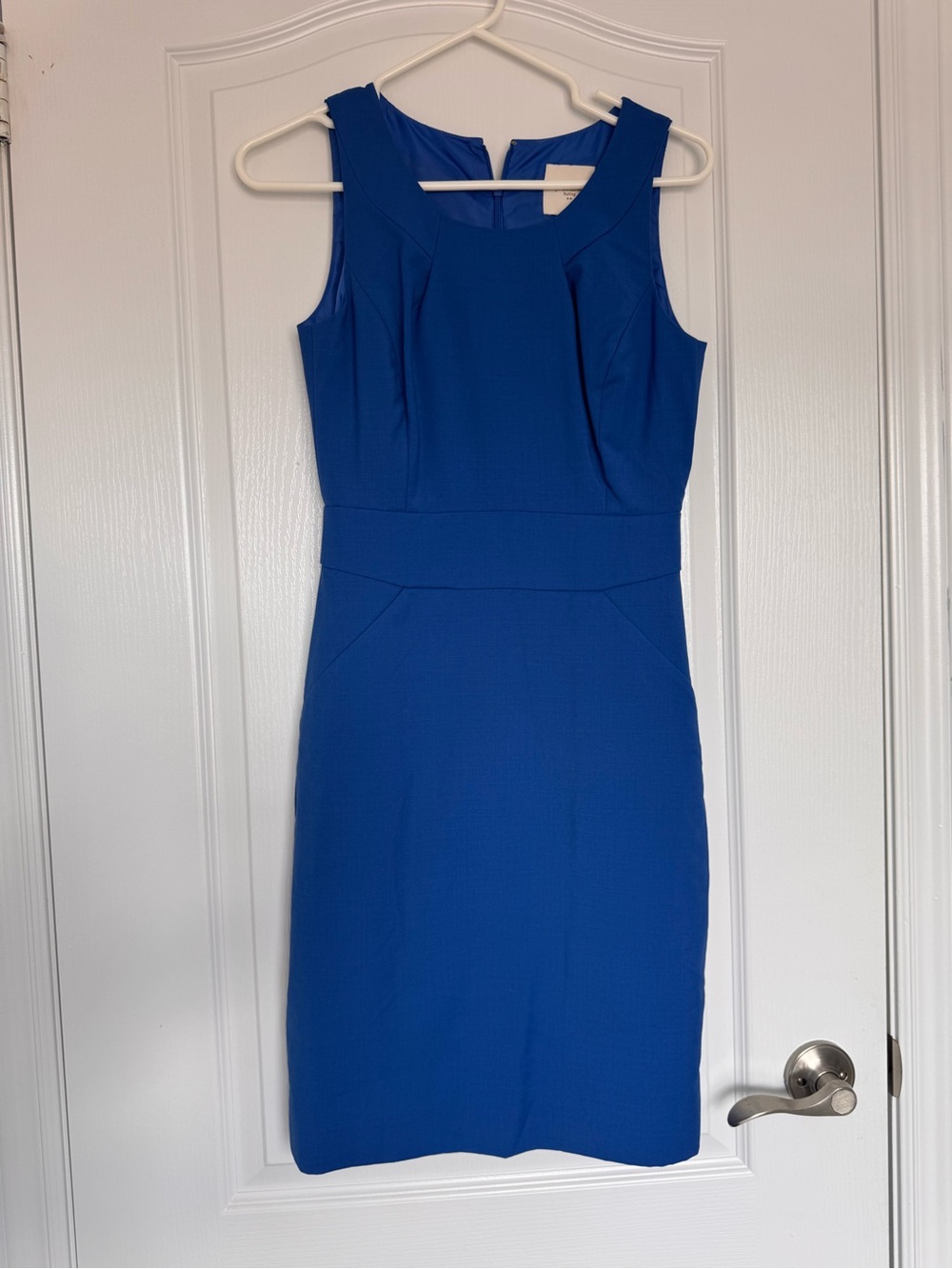J. Crew Sleeveless Midi Dress in Royal Blue